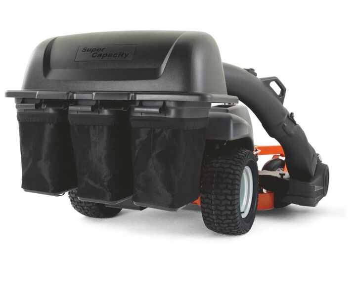 Husqvarna 9-Bushel Zero Turn Triple Bagger with Blower