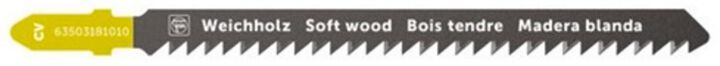 Fein 3-1/2 Inch 8 TPI Chrome-Vanadium Jigsaw Blades, 5 Pack, large image number 1