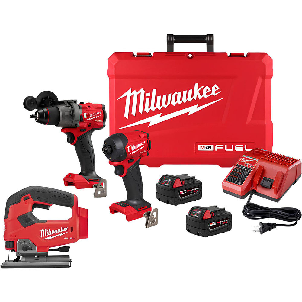 Milwaukee M18 Fuel 2-Tool Combo Kit and Top Handle Jig Saw, large image number 1