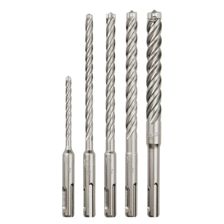 Milwaukee 5-Piece MX4 4-Cutter SDS-Plus Rotary Hammer-Drill Bit Kit