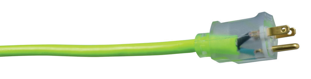 Southwire SJTW High Visibility Green Extension Cord Lighted End 50 Ft 12/3, large image number 3