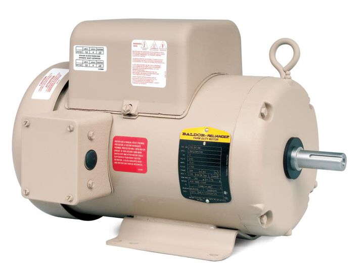 Baldor-Reliance 3HP 1800rpm 184T TEFC 1ph AC Motor, large image number 0