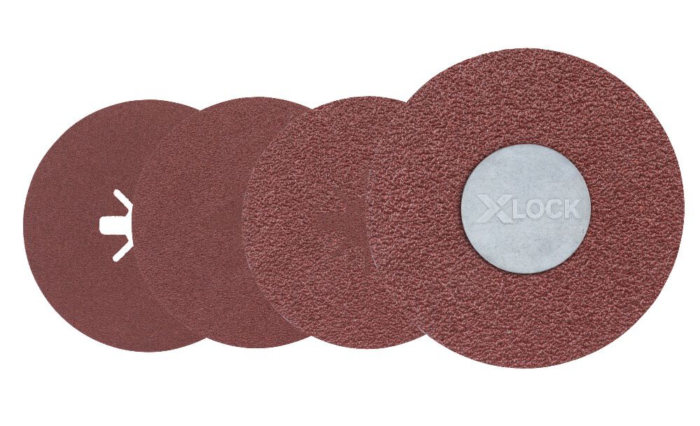 Bosch 5 Inch 100 Grit X-LOCK Fine Grit Abrasive Fiber Discs 25 Piece, large image number 2