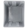 Rubbermaid 1.3 Cu Ft. 100 Lbs Plastic Stack and Nest Palletote Storage Box, Gray, small image number 5