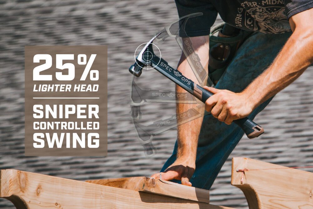 Spec Ops 22 Oz Milled Face Framing Hammer, Steel Handle, large image number 3