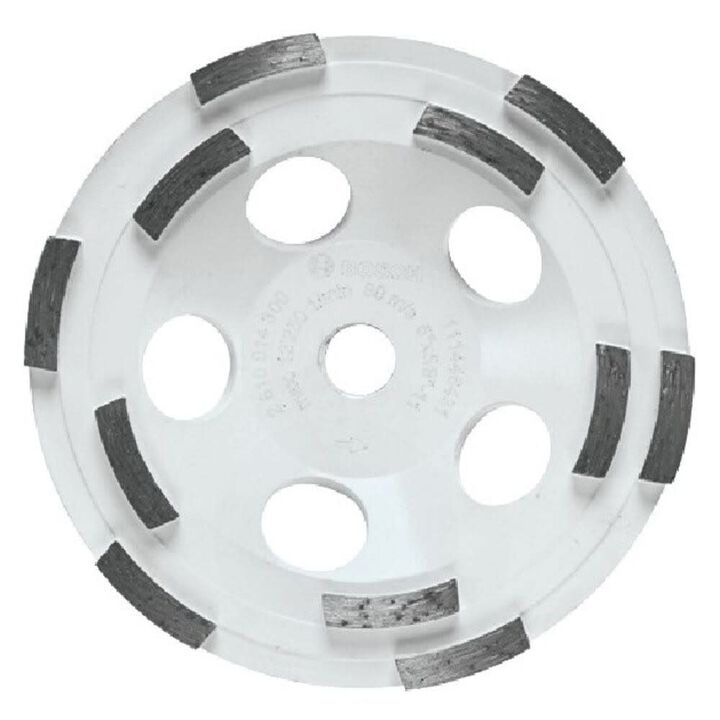 Bosch 5 Inch Steel Double Row Segmented Diamond Cup Wheel for Concrete