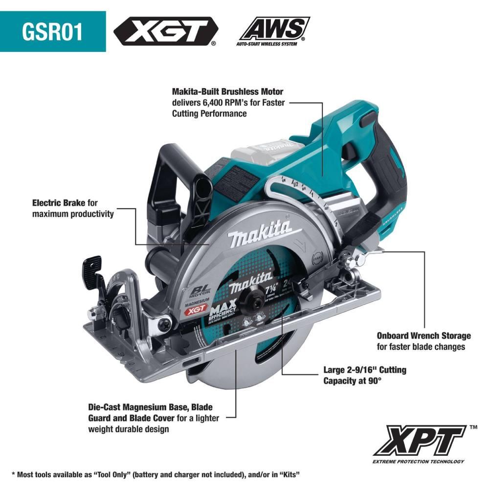 Makita 40V max XGT Brushless Cordless 5-Piece Combo Kit (4.0Ah), large image number 13