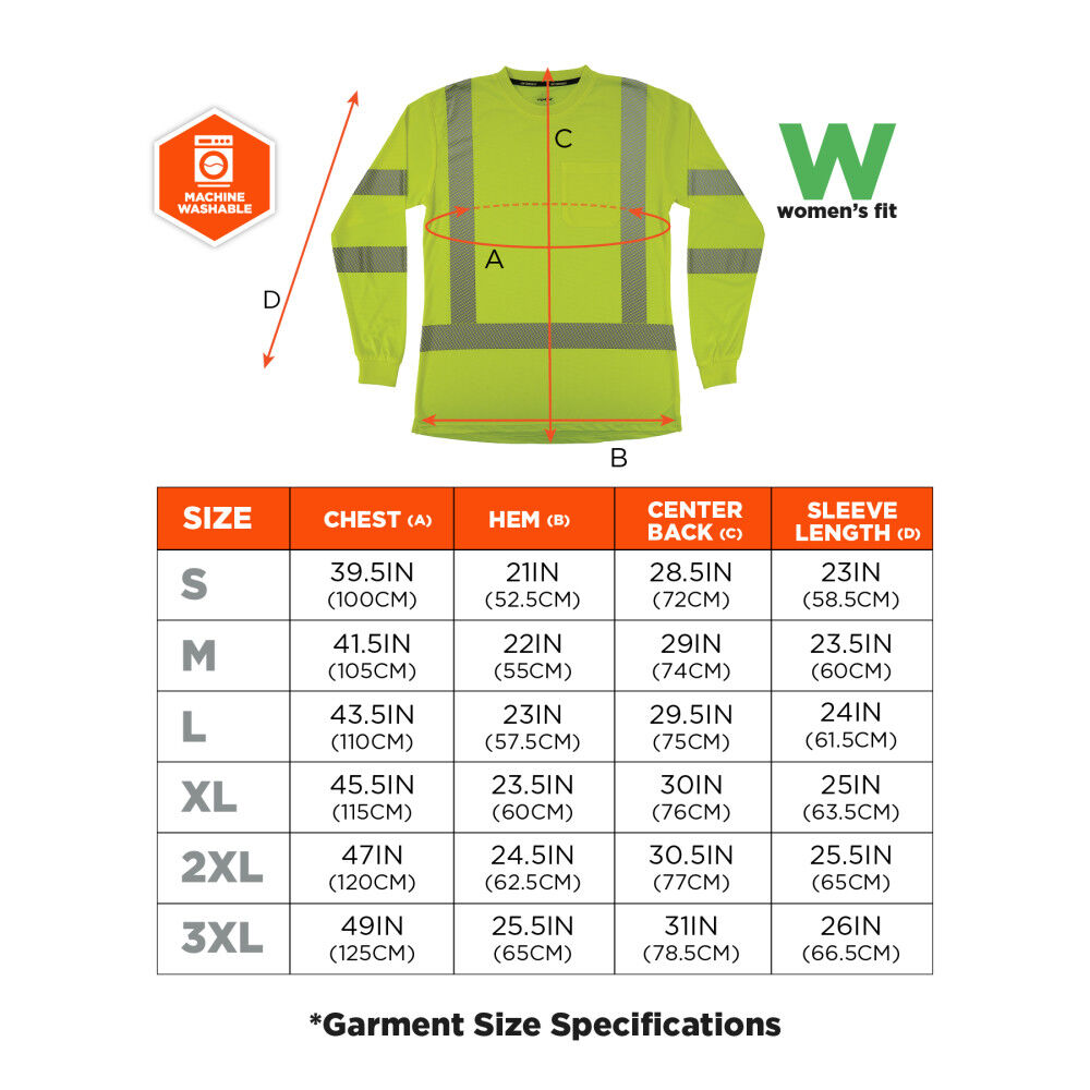 Ergodyne GloWear 8387 Womens Performance Class 3 Long Sleeve Shirt, large image number 6