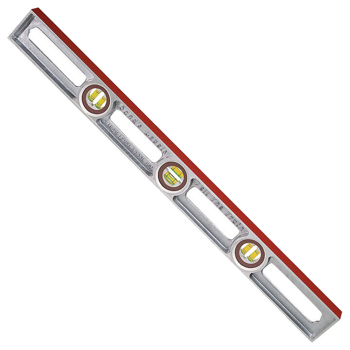 Kraft Tool Co 24 Inch Professional Cast Aluminum Level with Styrene Case, large image number 1