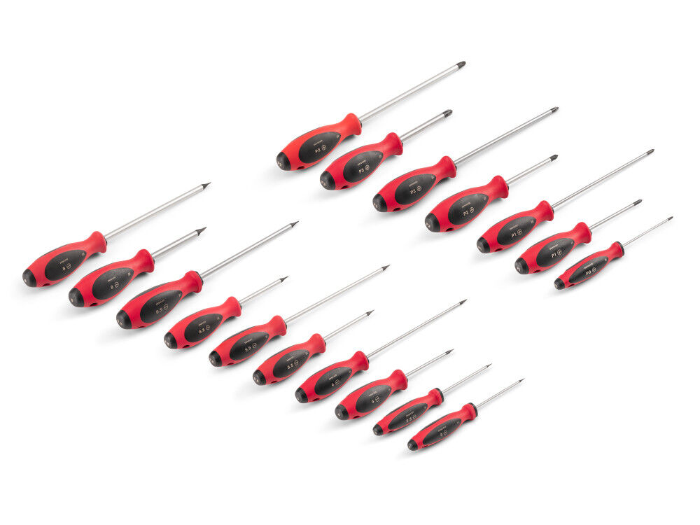 Tekton Phillips and Slotted Screwdriver Set #0 - #3, 3 - 8 mm 17 Pieces, large image number 2