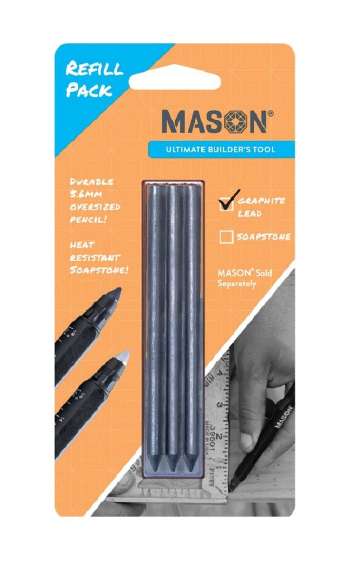 FARO Mason Pre-Sharpened #2 Graphite Refill Kit, 3 Piece