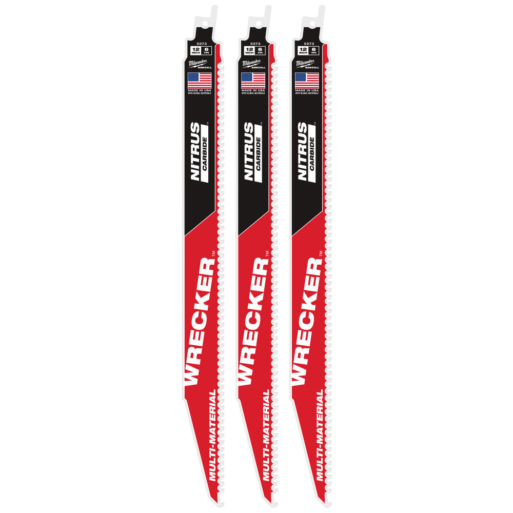 Milwaukee 12inch WRECKER with NITRUS CARBIDE 3Pk, large image number 1