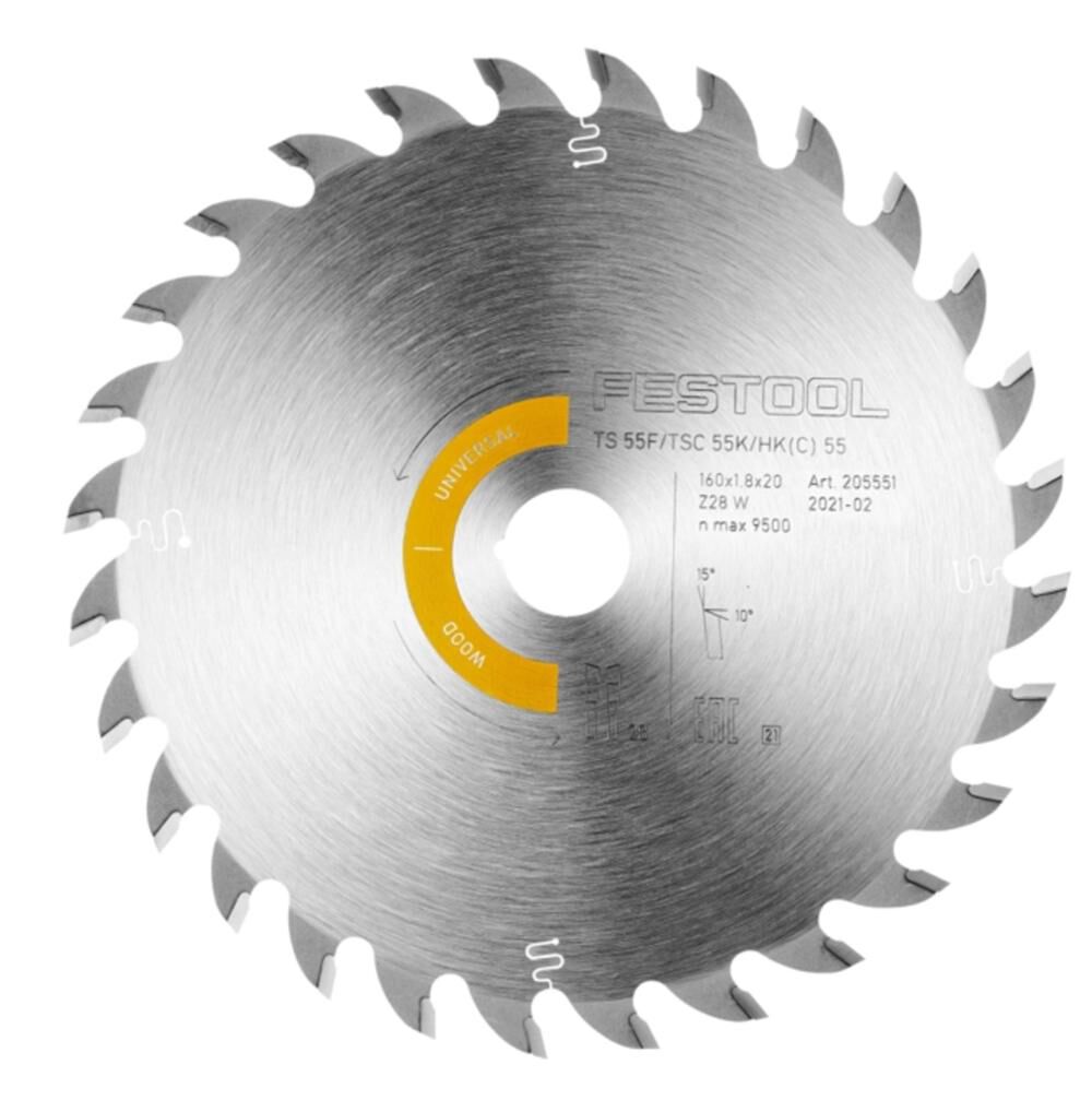 Festool Saw Blade 28 Tooth Universal Wood for TSC 55 K, large image number 1