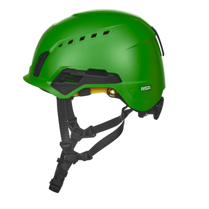 MSA Safety Works V-Gard H2 Vented MIPS Safety Helmet Green