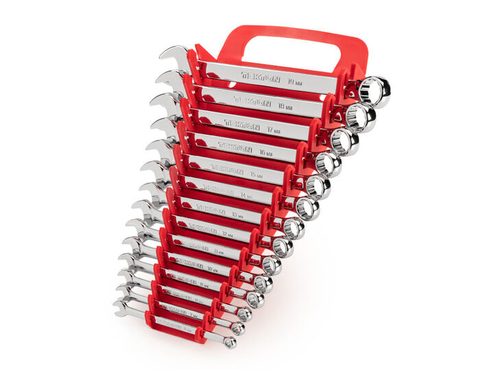 Tekton Combination Wrench Set with Holder, 14-Piece (6-19 mm), large image number 1