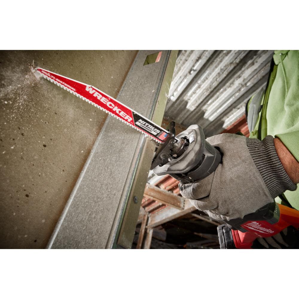 Milwaukee NITRUS CARBIDE WRECKER 12 Inch SAWZALL Blade Bundle, 10 Pieces, large image number 12