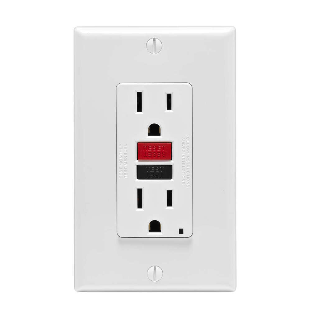 Leviton SmartlockPro GFCI Outlet 15A 125V Duplex White NEMA 5-15R, large image number 1