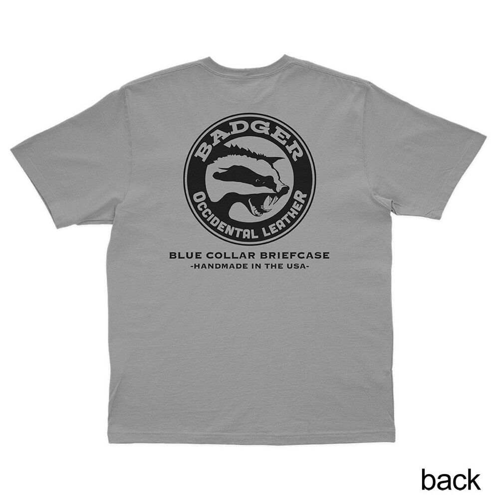 Badger Tool Belts Oversized Cotton T-Shirt, Grey, 2XL, large image number 2