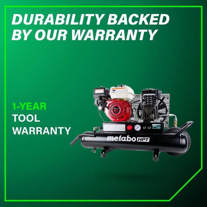 Metabo HPT 5.5 HP Gas 8 Gallon Wheelbarrow Air Compressor, large image number 8