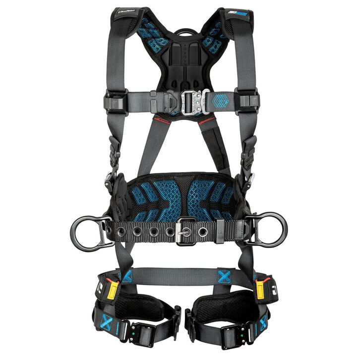 Falltech 3D Belted Full Body Harness with QC Chest Buckle XL