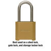 Master Lock 2 Inch x 2 Inch Zinc Body 4-Digit Locking Combination Padlock, small image number 2