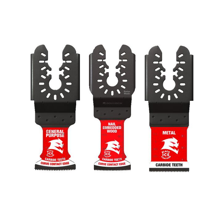Diablo Tools Universal Fit Carbide Oscillating Blade Set, 3 Pieces