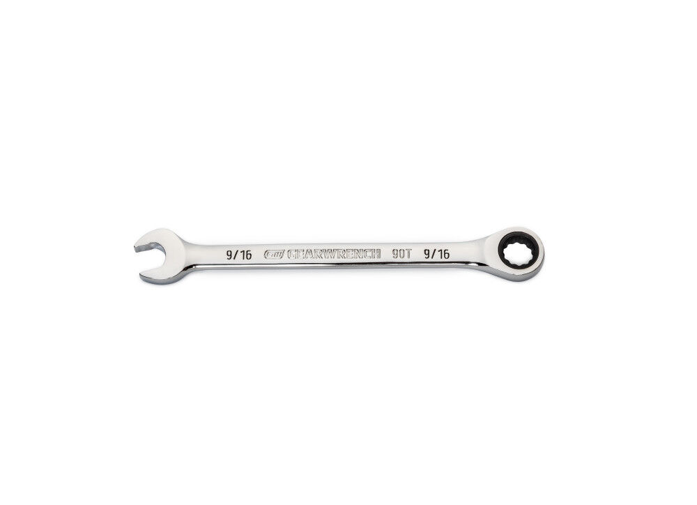 GEARWRENCH 9/16in 90T 12 Point Ratcheting Combination Wrench, large image number 4