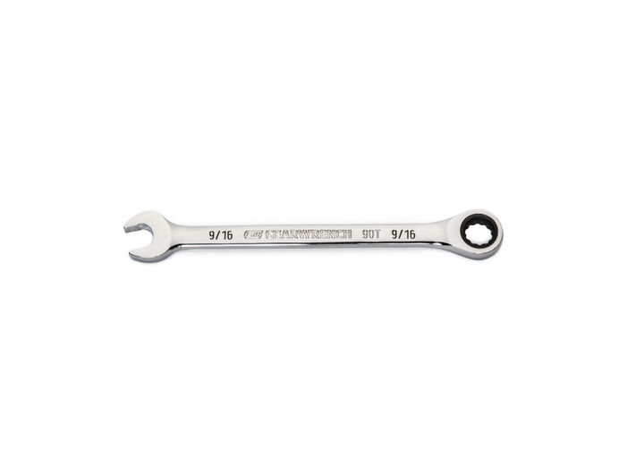 GEARWRENCH 9/16in 90T 12 Point Ratcheting Combination Wrench, large image number 3