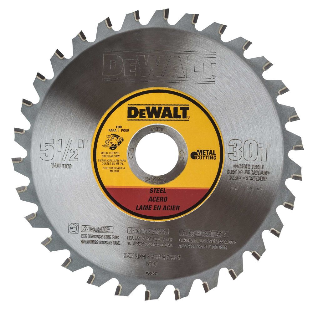 DEWALT 5-1/2 in. 30 Tooth Metal Cutting Blade, large image number 1
