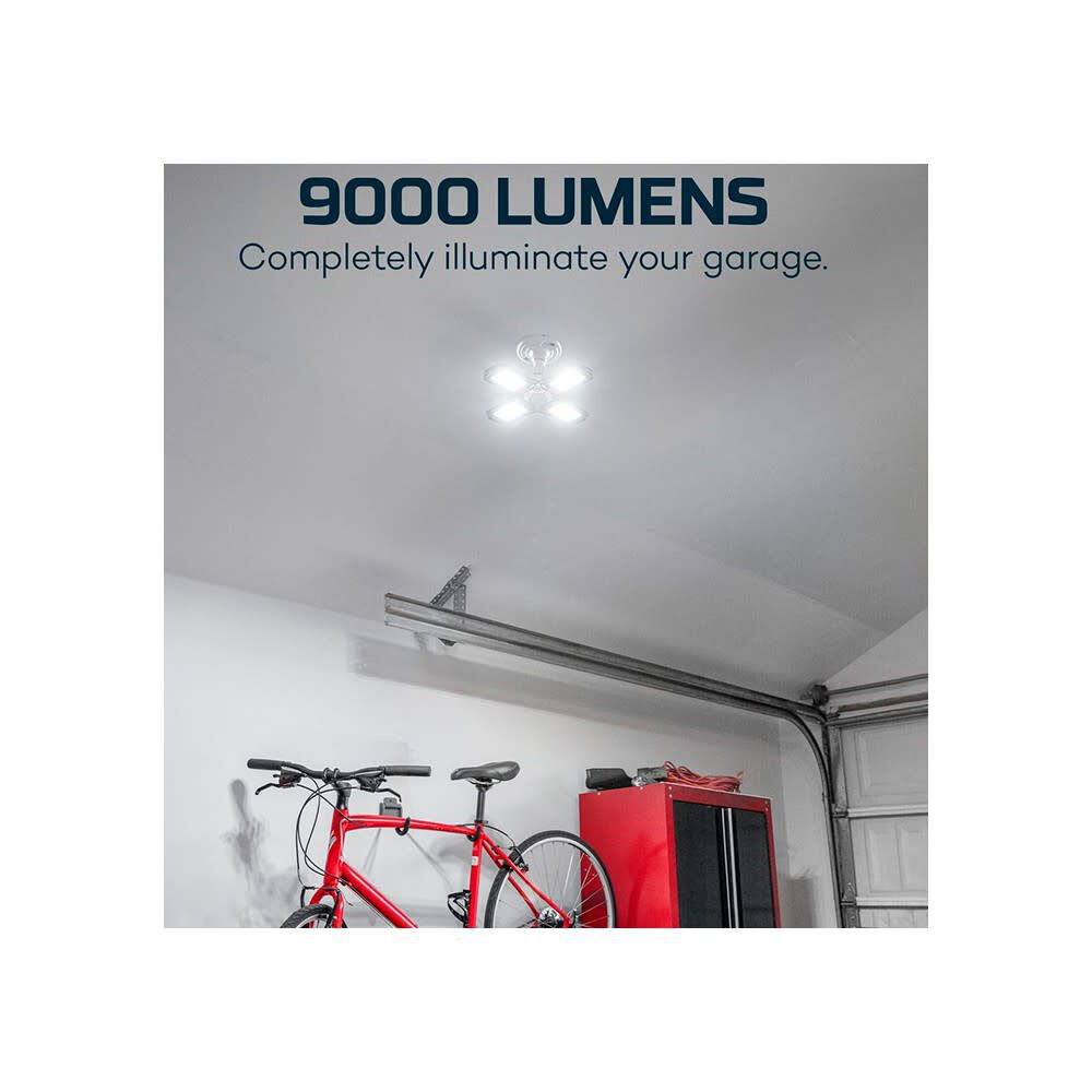 Nebo High Bright 60W 9000 Lumens White LED Adjustable Garage Light, large image number 7