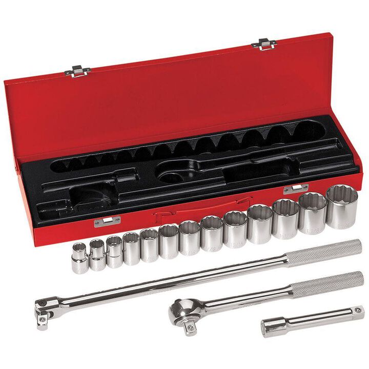 Klein Tools 1/2in Drive Socket Wrench Set 16pc