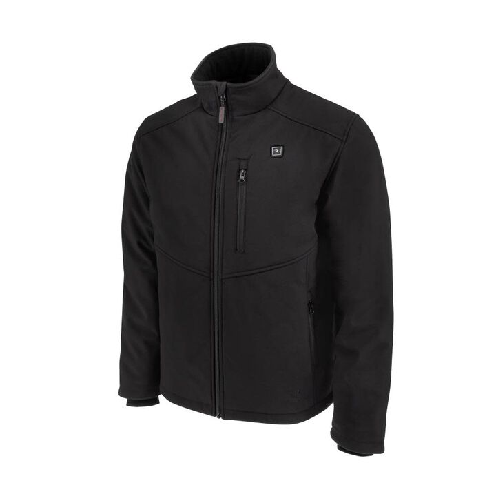 Radians Soft Shell Heated Jacket Kit with Battery, Black, 2X