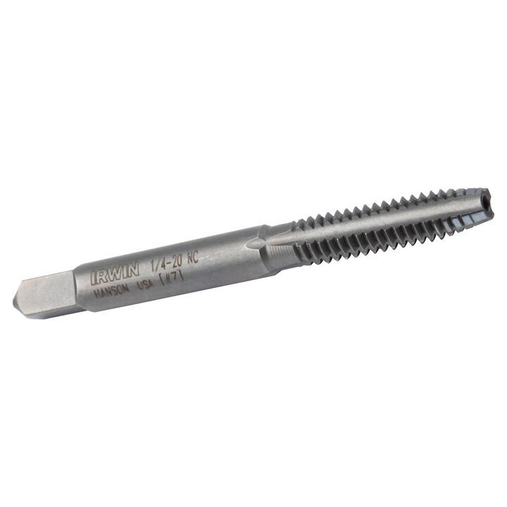 Irwin Hanson 1/4-20 NC 4 Flute High Carbon Steel Fractional Plug Tap