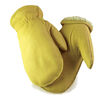 Hand Armor Tan Full Grain Deerskin Sherpa Lined Mitts, small image number 2