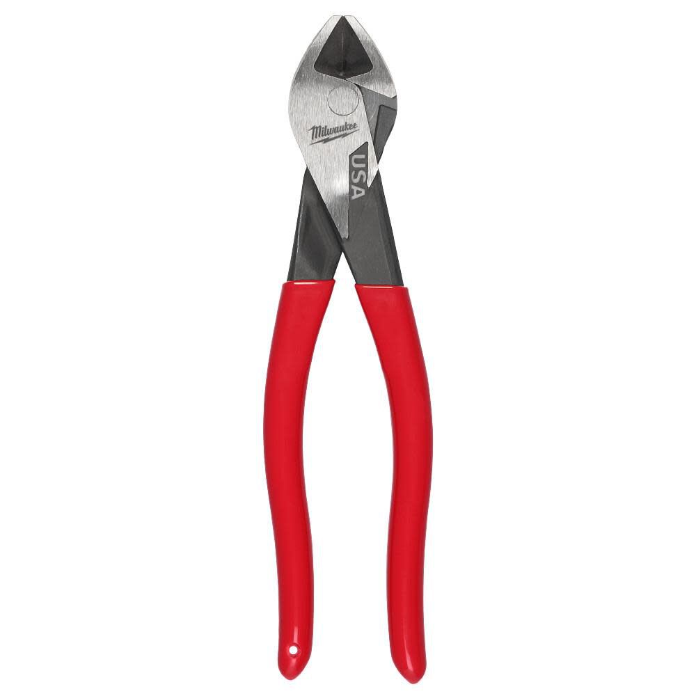 Milwaukee 8 Inch Angled Head Diagonal Dipped Grip Cutting Pliers (USA), large image number 14