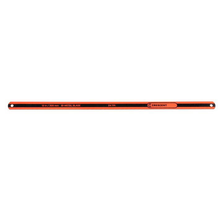 Crescent 12in Bi-Metal Hacksaw Replacement Blade, 24 TPI, 3pk