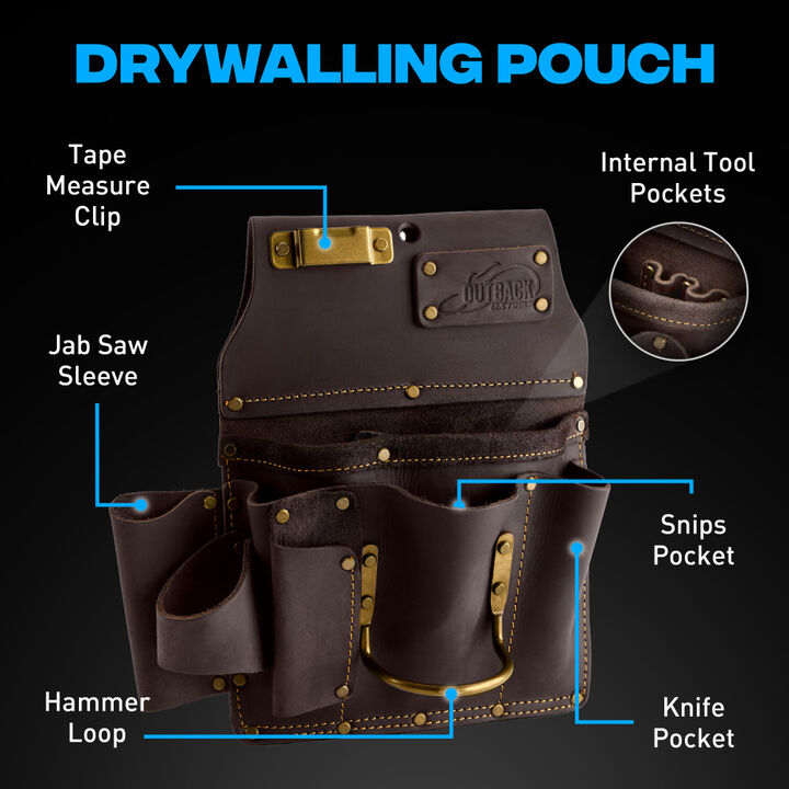 Ox Tools OX Pro 4-Piece Oil-Tanned Leather Drywaller Rig 2XL, large image number 5