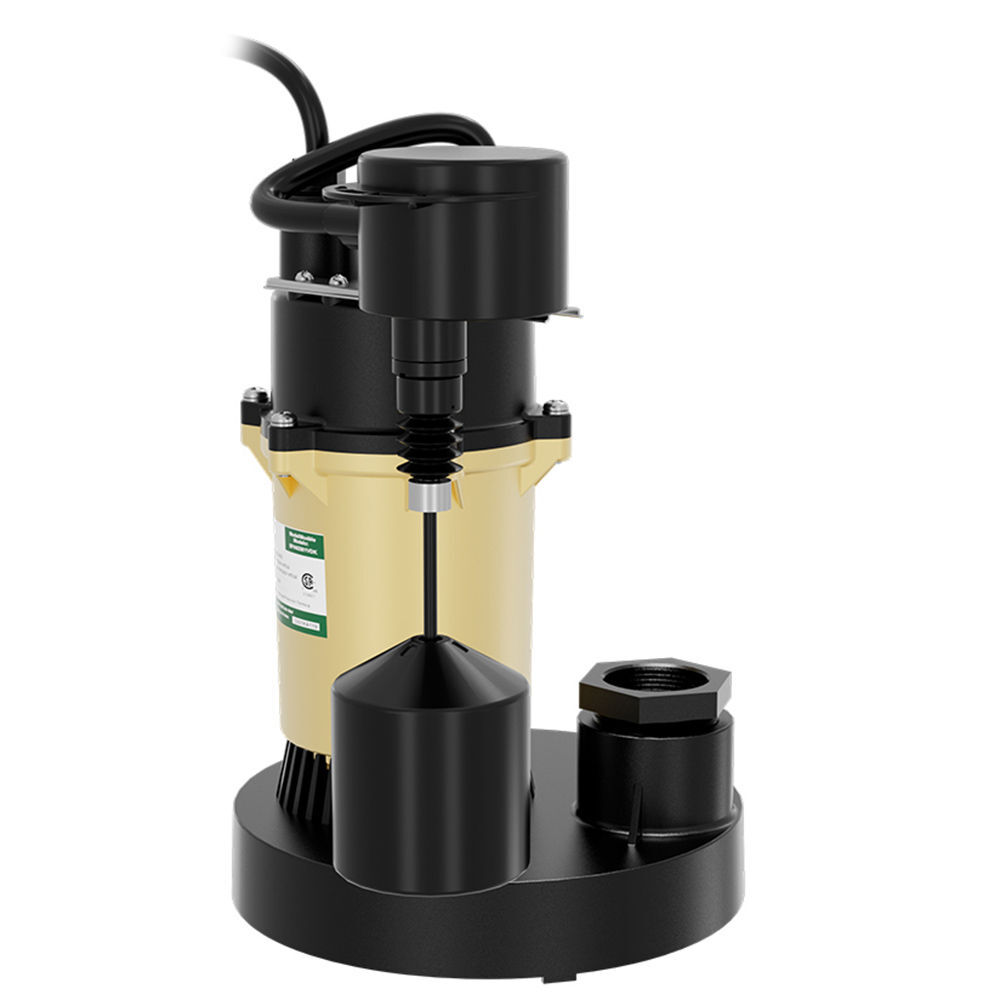 K2 Pumps Sump Pump 1/2 HP Cast Aluminum with Direct-in Vertical Switch, large image number 2