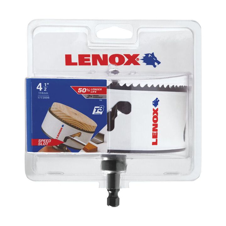 Lenox Bi-Metal Speed Slot Arbored Hole Saw With T3 Technology, 4-1/2 Inch, large image number 7