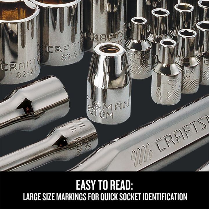 CRAFTSMAN Gunmetal Chrome Mechanics Tool Set, 81 Piece, large image number 3