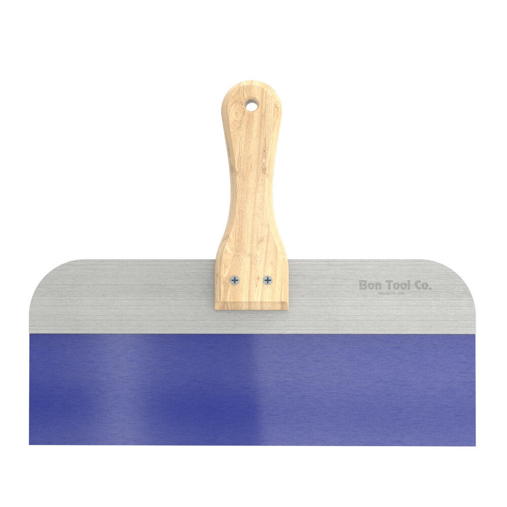 Bon Tool 12 Inch X 3 Inch Blue Steel Taping Knife with 7 Inch Wood Handle, large image number 1