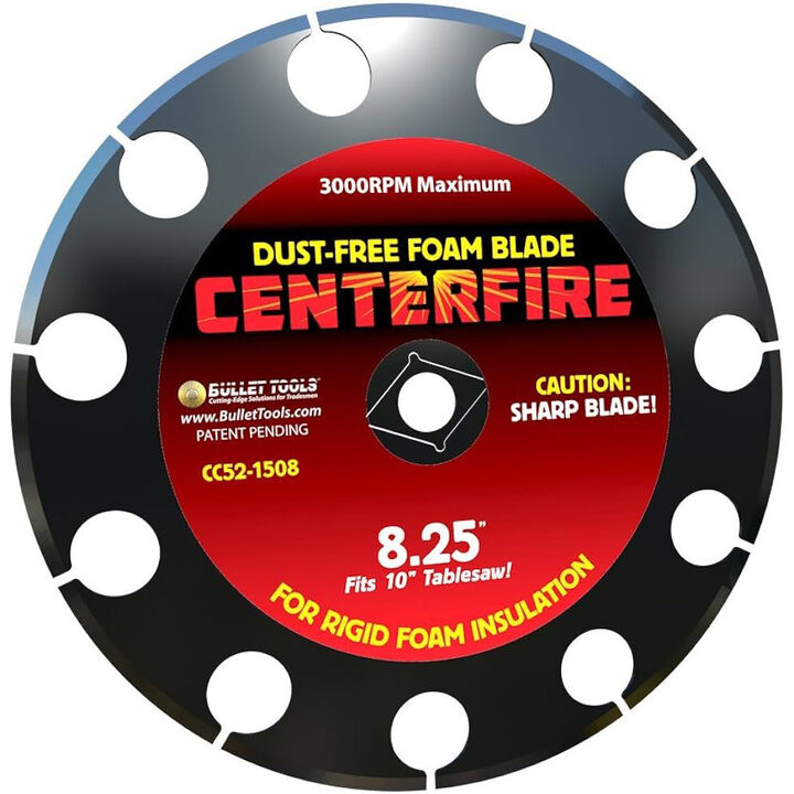 Bullet by MARSHALLTOWN 8.25 in. CenterFire Dust Free Foam Blade for Cutting EPS XPS and Poly-Iso Insulation