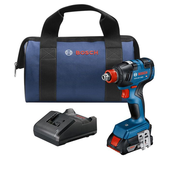 Bosch 18V EC 1/4in & 1/2in Two-in-One Bit/Socket Impact Driver Kit