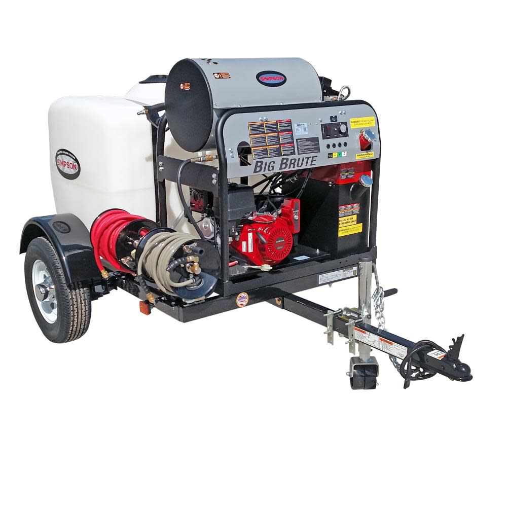 Simpson 4000 PSI 4.0 GPM Gas Powered Hot Water Pressure Washer Trailer with 4 Spray Tips, large image number 2