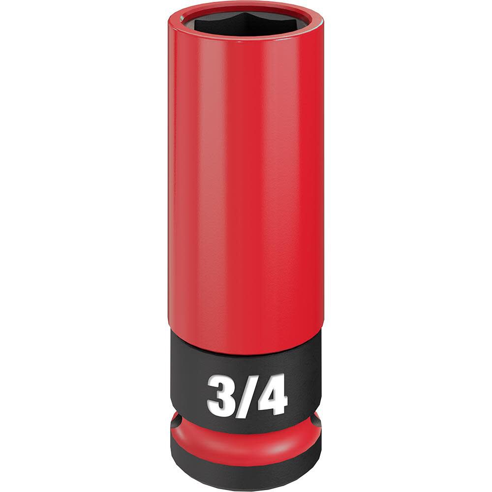Milwaukee SHOCKWAVE Impact Duty Socket 1/2 Drive 3/4in SAE Lug Nut Wheel, large image number 1