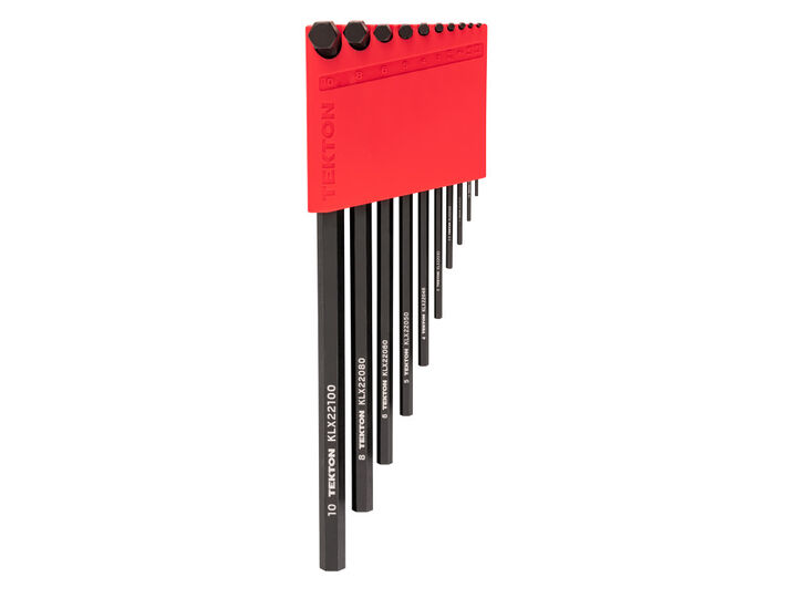 Tekton Flat End Hex L-Key Set, 1.3-10 mm, 10 Pieces