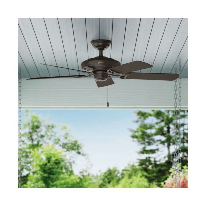 Hunter Fan Sea Air Ceiling Fan 52in Outdoor New Bronze Walnut, large image number 4