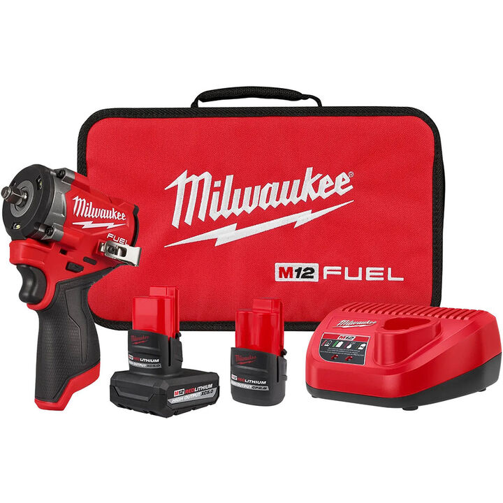 Milwaukee M12 FUEL  Stubby 3/8 Inch Impact Wrench Kit