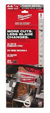 Milwaukee Extreme Thick Metal Band Saw Blades 3PK Deep Cut, small image number 2