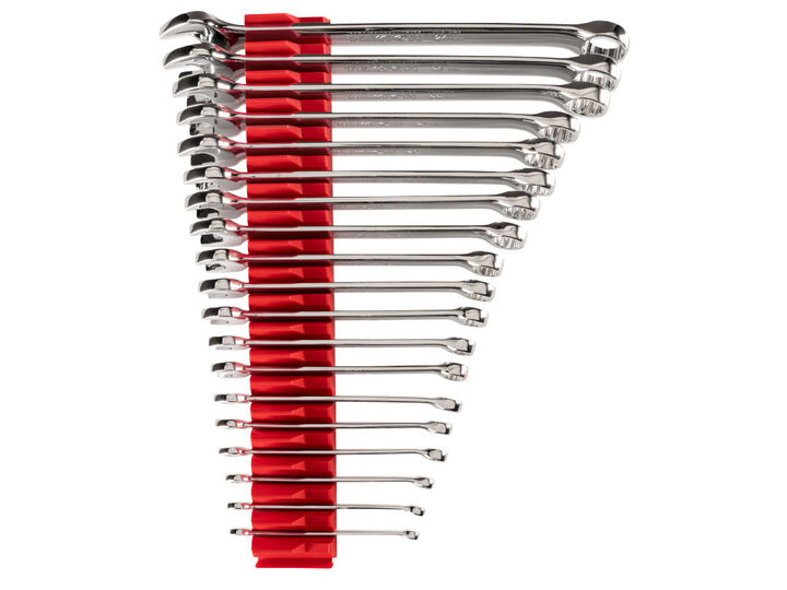 Tekton Combination Wrench Set, Modular Organizers, 19 Piece (6-24 mm)